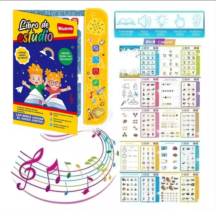 Libro Didáctico Interactivo Aprendizaje educacion especial Para Niños tienda gestos contra entrega