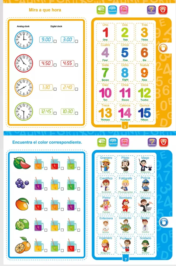 Libro Didáctico Interactivo Aprendizaje educacion especial Para Niños tienda gestos contra entrega