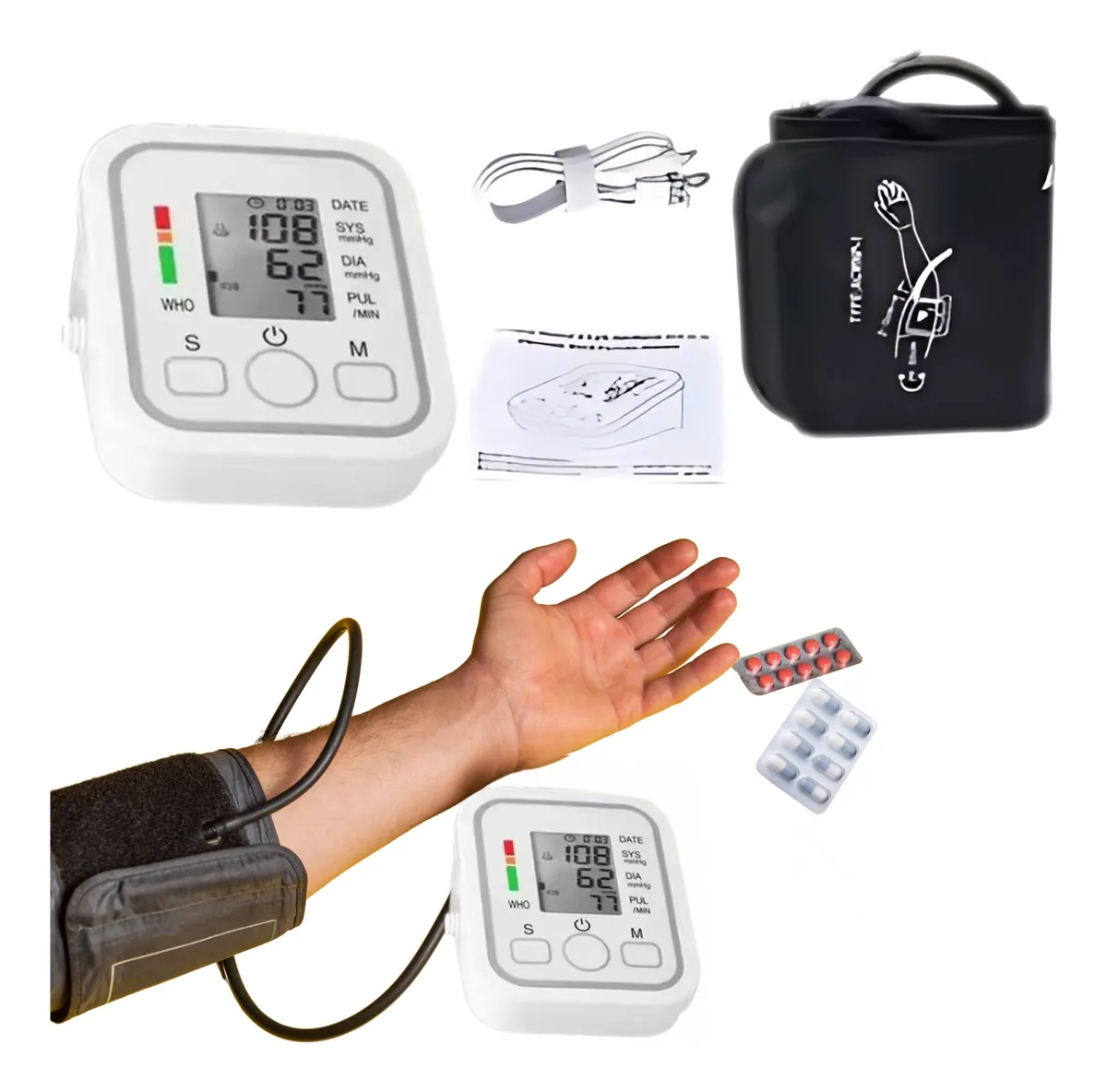 Tensiometro Digital Con Voz En Español Monitor Automático De Brazo J0p – Cuidado de Salud