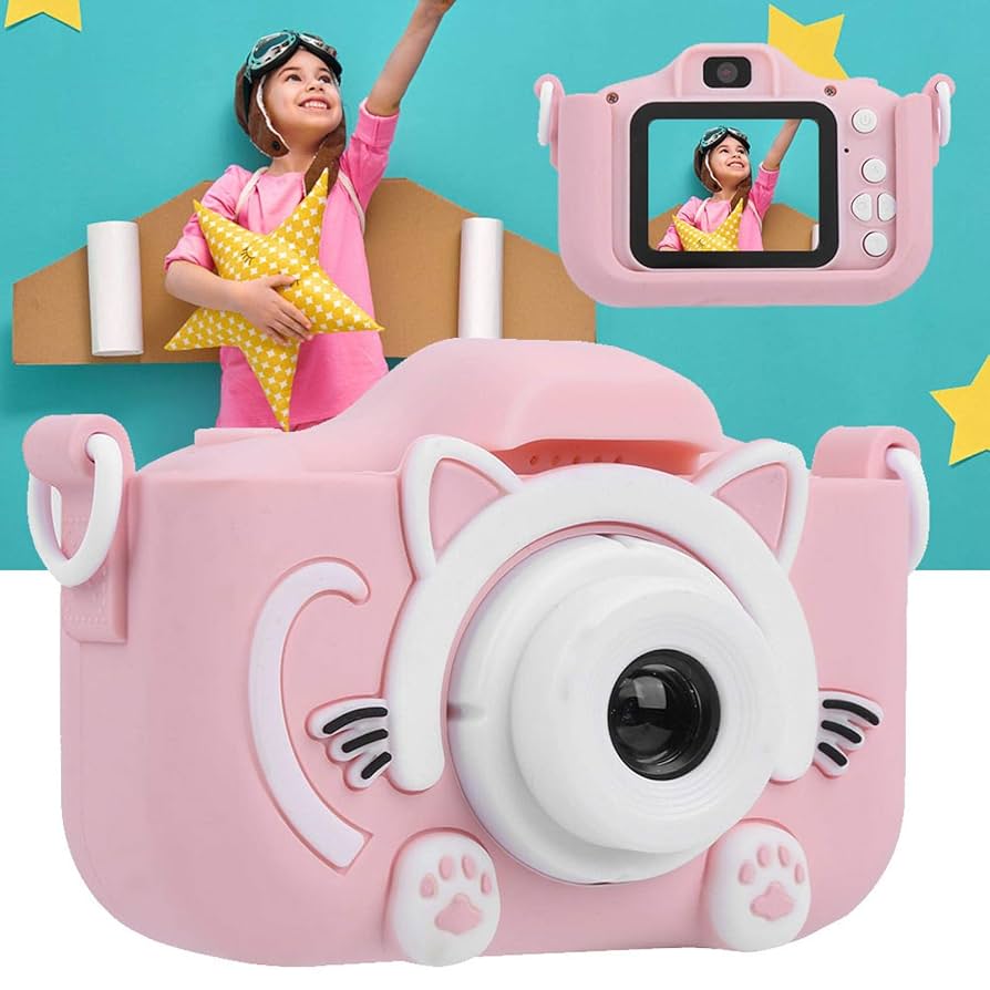 Cámara Digital Para Niñas y Niños Didáctica NEE y Divertida Videocámara Infantil Juegos Segura