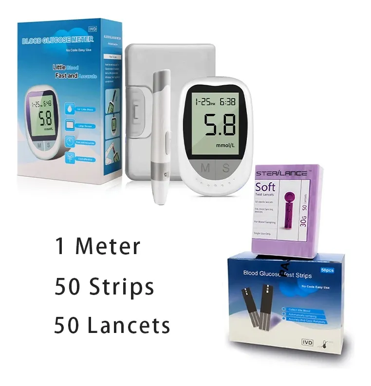 Combo Salud # 3 Tensiometro Digital Brazo + Glucometro Digital 50 Tiras 50 lancetas + Oxímetro Oxigeno en Sangre