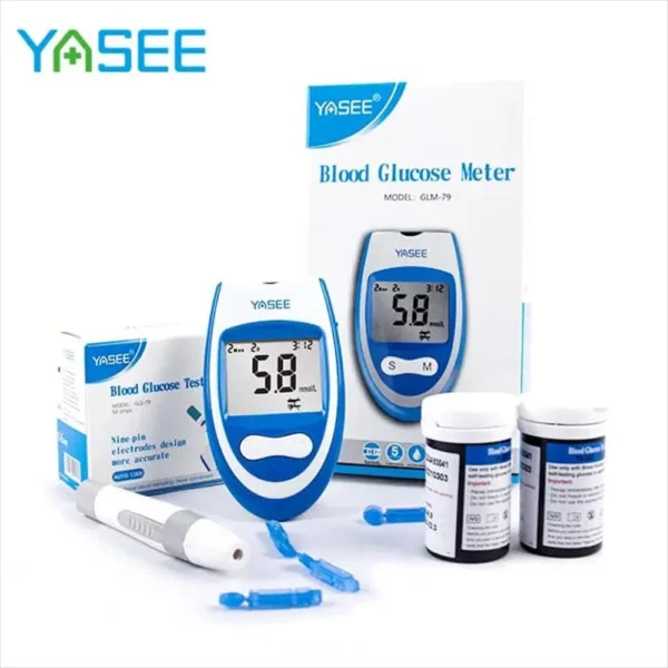 Kit Medidor Glucosa Azucar en Sangre Yasee Tiras 50 Lancetas 50 / Glucometro